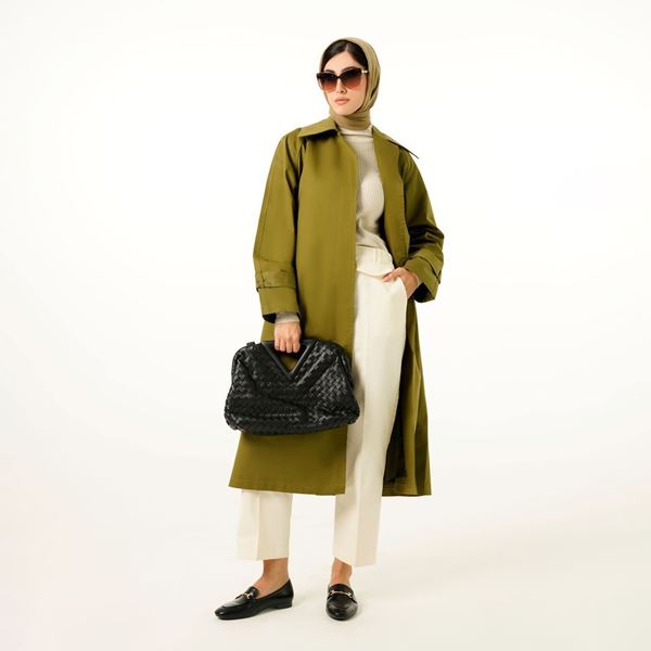 تصویر  بارانی دکمه مخفی 112022-3