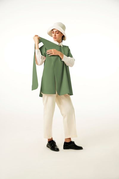 تصویر  پانچو یقه شالی 182009-3